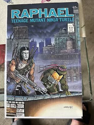 Buy TEENAGE MUTANT NINJA TURTLES 1987 RAPHAEL #1  2nd PRINT White Pages VF-NM • 46.60£