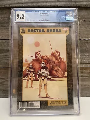 Buy Star Wars Doctor Aphra #5 CGC 9.2 Stormtrooper Variant • 31.06£