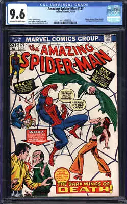 Buy Amazing Spider-man #127 Cgc 9.6 Ow/wh Pages // Marvel Comics 1973 • 256.28£