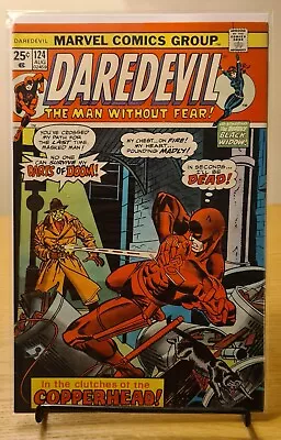 Buy Daredevil #124 - 1975 - Marvel - 1st Appearance Of Copperhead - VFN/NM • 14.80£