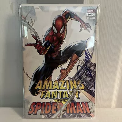Buy Amazing Fantasy 1000 VARIANT J Scott Campbell SIGNED COA EXCLUSIVE Spiderman • 35.94£