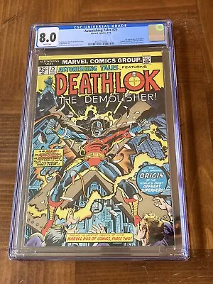 Buy Astonishing Tales 25 CGC 8.0 White Pages (1st App Of Deathlok) + Magnet • 116.69£
