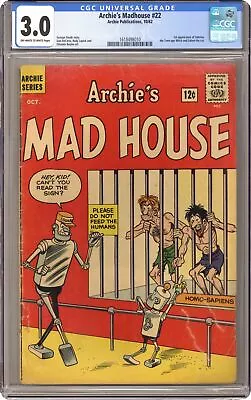 Buy Archie's Madhouse #22-12CENT CGC 3.0 1962 1618498010 • 637.96£