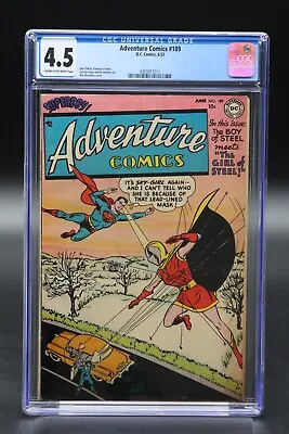 Buy Adventure Comics (1938) #189 Mortimer Superboy CGC 4.5 Blue Label Cream/OW Pages • 155.32£