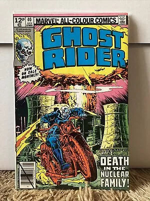 Buy Ghost Rider #40 (Vol 1) - “Death In The Nuclear Family” - (Marvel Comics - 1979) • 6£