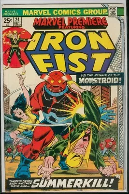Buy Marvel Comics MARVEL PREMIERE #24 IRON FIST FN 6.0 • 3.88£