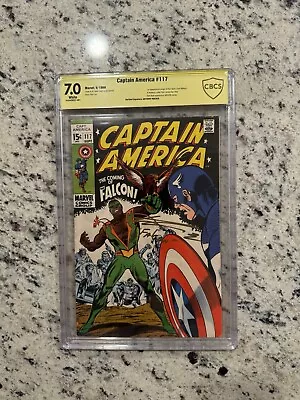 Buy Captain America #117 CBCS 7.0 Signed By Anthony Mackie 1st Falcon 1969 NOT CGC • 854.26£