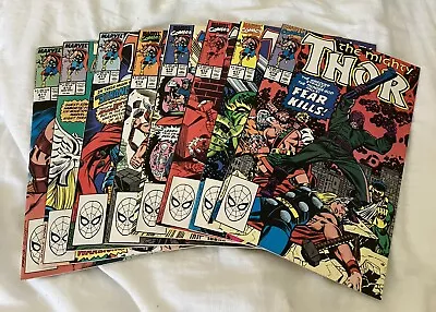 Buy The Mighty Thor Eight Comic Bundle (411-418# Inc) • 24.99£