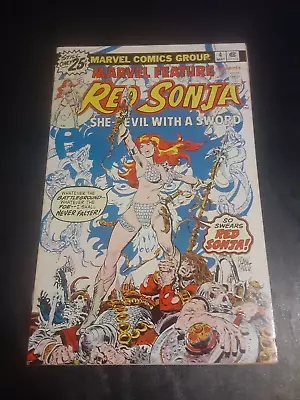 Buy Marvel Feature Presents Red Sonja #4 FN 1976 • 3.87£