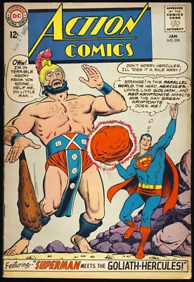 Buy ACTION COMICS #308 1964 FN+ SUPERMAN Ben-Hur HERCULES - RED KRYPTONITE STORY • 27.17£