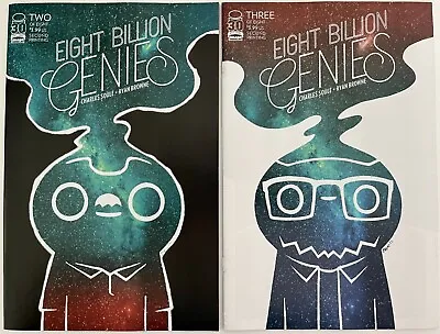 Buy Eight Billion Genies 2 & 3 * Second 2nd Printing * Soule * Browne * NM * 2022 • 9.32£