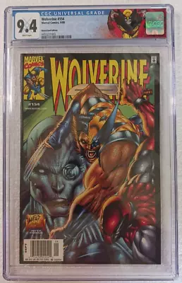 Buy WOLVERINE #154 ~ Marvel 2000 ~ NEWSSTAND CGC 9.4 ~ Cover By Rob Liefeld Deadpool • 155.31£