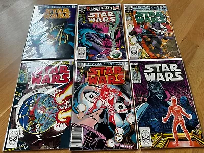 Buy Star Wars Issues 51, 54, 56, 61, 75, 76 (Vintage Marvel 1983 Comic) • 31.06£