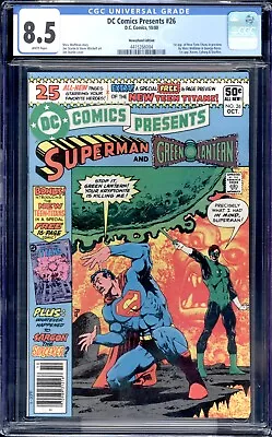 Buy DC Comics Presents #26 CGC 8.5 1st App. Of New Teen Titans! Newsstand Variant! • 135.91£