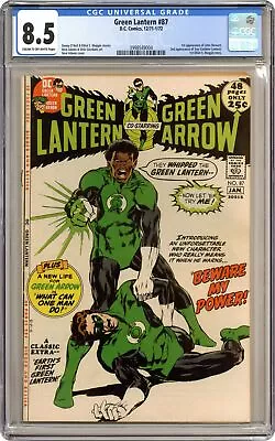 Buy Green Lantern #87 CGC 8.5 1972 3998549004 1st App. John Stewart Green Lantern • 1,211.51£