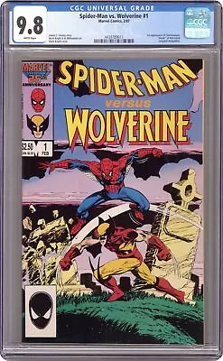 Buy Spider-Man Vs. Wolverine 1st Edition 1D CGC 9.8 1987 4439789011 • 159.20£