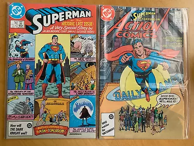 Buy Superman 423 & Action Comics 583 :Man Of Tomorrow? 1986 2 Issue Story By A Moore • 19.99£