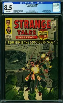 Buy Strange Tales #138 CGC 8.5 1st Eternity! Iron Man Avengers 1965 M12 322 Cm Clean • 376.66£