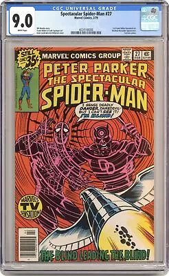 Buy Spectacular Spider-Man Peter Parker #27 CGC 9.0 1979 4024148006 • 73.78£
