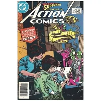 Buy Action Comics #554 Newsstand  - 1938 Series DC Comics NM+ [v^ • 13.92£
