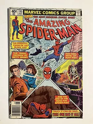 Buy Amazing Spider-man 195 Newsstand Fn Fine 6.0 Marvel  • 15.52£