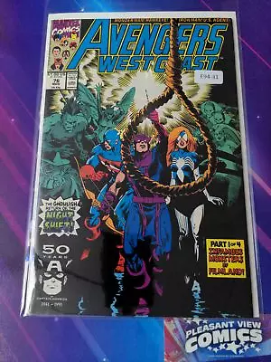 Buy Avengers West Coast #76 High Grade 1st App Marvel Comic Book E94-31 • 6.98£