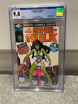 Buy Savage She-Hulk #1 - CGC 9.4 NM White Pages - Marvel 1st Appearance Of She-Hulk • 119.95£