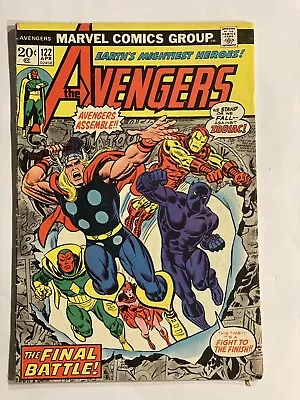 Buy Avengers #122-iconic Gil Kane Cover-epic Battle With Zodiac-outer Space • 7.77£