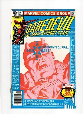 Buy DAREDEVIL #167 (1980): Frank Miller: Newsstand: High Grade! • 18.64£