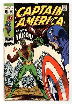 Buy Captain America #117 GD- 1.8 1969 1st App. And Origin Falcon • 93.19£