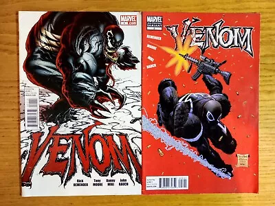 Buy Venom #1 & #2 Comic 2011 Rare Second Print Variant For Issue 2 Marvel Comics • 25£