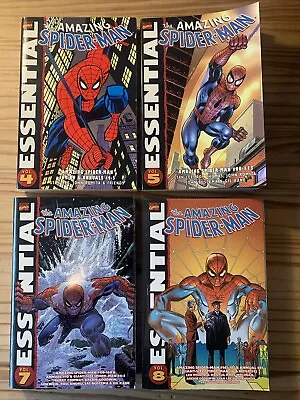 Buy Essential Spider-man Tpb Vols # 4, 5, 7 & 8 Classic Collected Editions Marvel • 60£