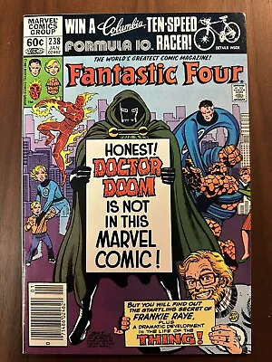 Buy Fantastic Four #238 VF- 1 App. Of Aunt Petunia (Marvel 1982) Newsstand • 7.77£