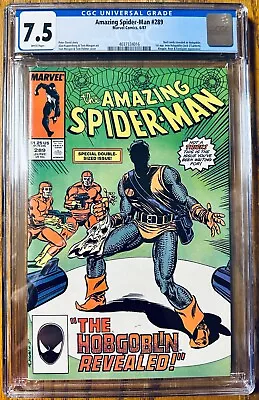 Buy Amazing Spider-Man #289 CGC 7.5 WP 1987 Marvel (1st App New Hobgoblin) • 31.06£