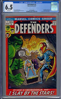 Buy Cgc 6.5 Defenders #1 White Pages 1st Series 1972 Hulk Doctor Strange Sub-mariner • 139.78£