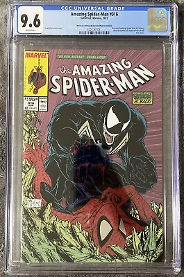 Buy Amazing Spider-Man #316 CGC NM 9.6 Todd McFarlane Cover Mexico Foil Edition • 100.95£