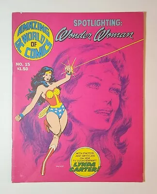 Buy Amazing World Of DC Comics #15 1977-Spotlighting Wonder Woman-Lynda Carter  • 77.66£