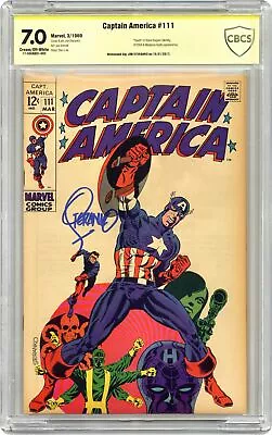 Buy Captain America #111 CBCS 7.0 SS Steranko 1969 17-3DEABD1-002 • 291.23£