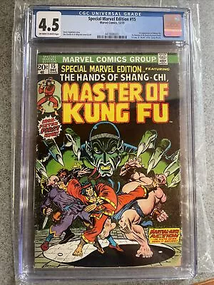 Buy Special Marvel Edition #15 1973 CGC 4.5 1st Appearance Of Shang-Chi • 131.98£