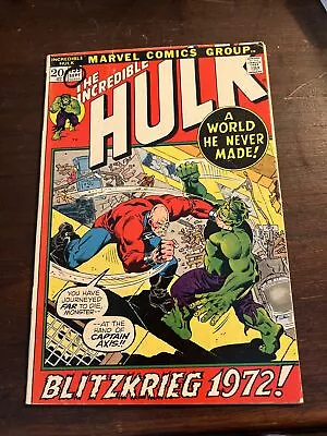 Buy Marvel Comics THE INCREDIBLE HULK #155  1972 • 11.65£