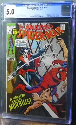 Buy Amazing Spider-man #101 Cgc 5.0 First Morbius! Key Issue! Last 15 Center! • 208.91£