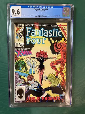 Buy Fantastic Four  #286  CGC  9.6  NM+  White Pages 1/86  Return Of Jean Grey Key! • 50.47£