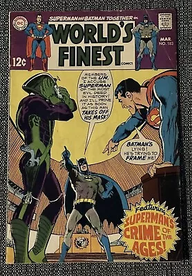 Buy WORLD's FINEST #183   1968 Neal Adams  SUPERMAN BATMAN • 8.71£