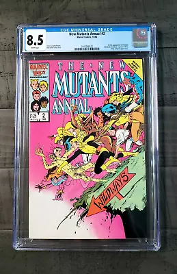 Buy New Mutants Annual #2 CGC 8.5 WP 1st US App Psylocke • 38.82£