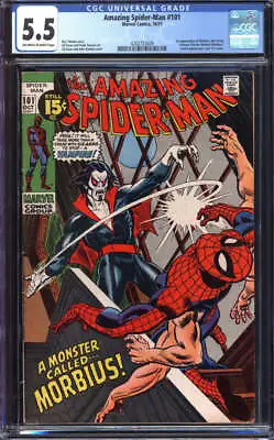 Buy Amazing Spider-man #101 Cgc 5.5 Ow/wh Pages // 1st Appearance Of Morbi Id: 54298 • 256.28£