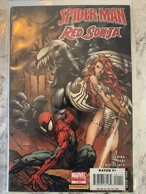 Buy Spiderman Red Sonja 1 Michael Turner Variant Cover NM 1st Print 2007 Dynamite • 9.99£