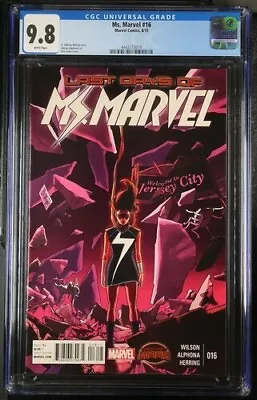 Buy Ms Marvel #16 2015 Marvel Comics CGC 9.8 • 38.05£