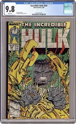 Buy Incredible Hulk #343 CGC 9.8 1988 4433316010 • 225.22£