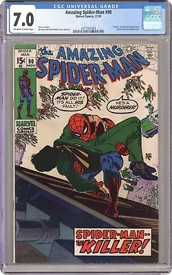 Buy Amazing Spider-Man #90 CGC 7.0 1970 4377562004 • 138.33£