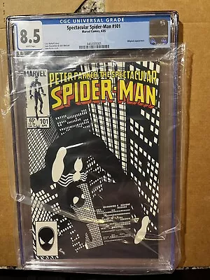 Buy Peter Parker Spectacular Spider-Man #101 Iconic Cover John Byrne CGC 8.5 GRADED • 65.23£